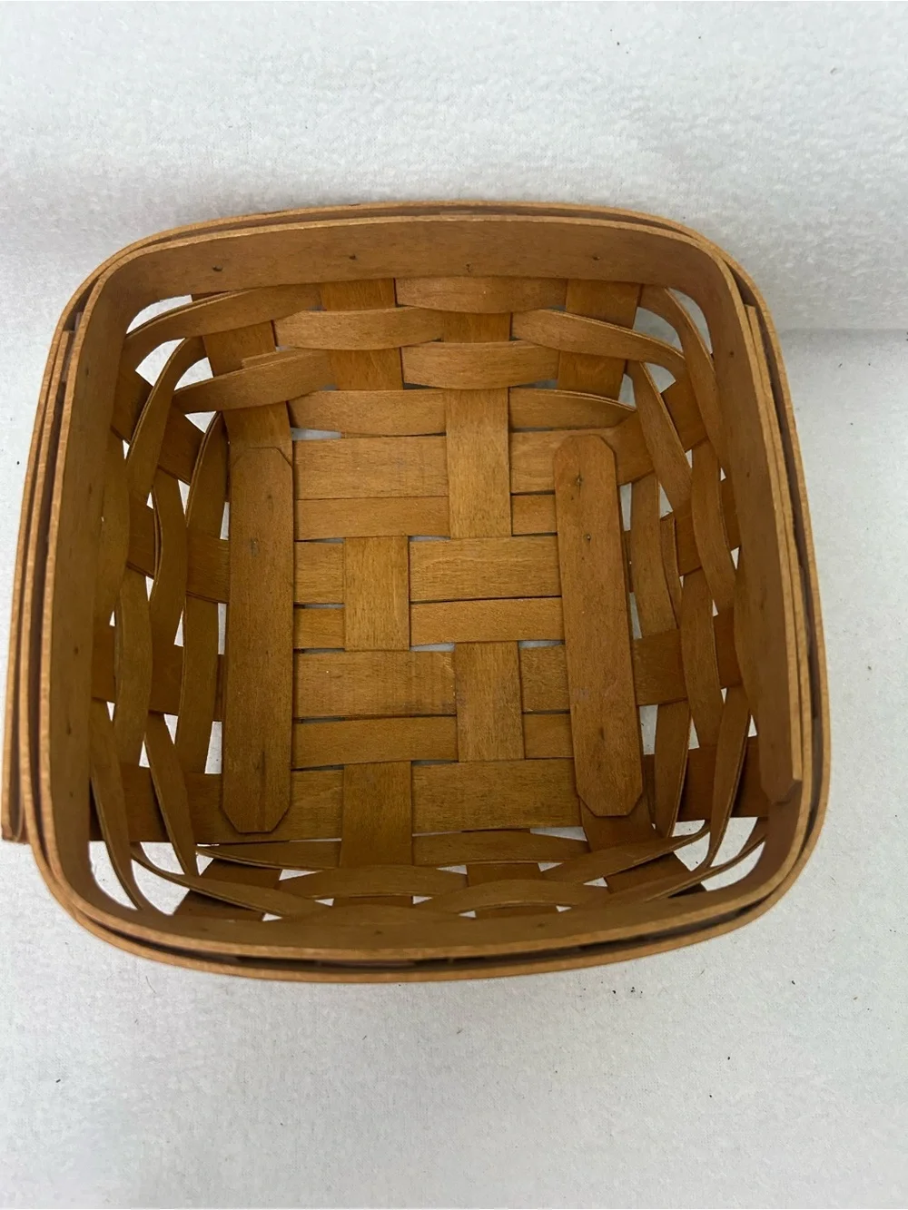Longaberger 2007 Square / Berry Basket - Natural Brown